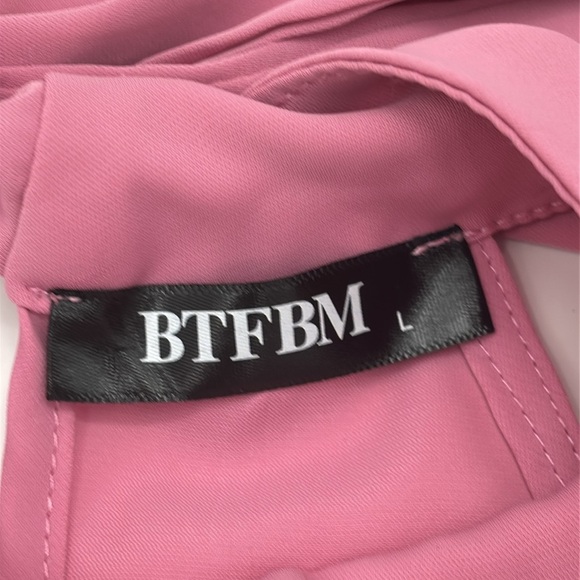 Pink Halter Neck Women's Top - Picture 6 of 9